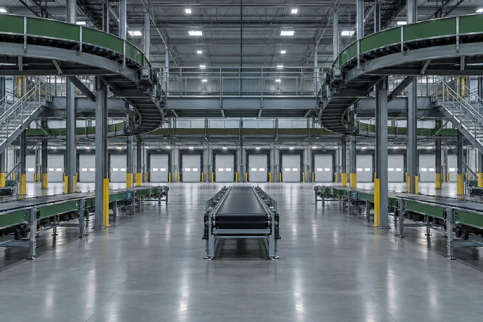A sortation line inside a retail distribution centre