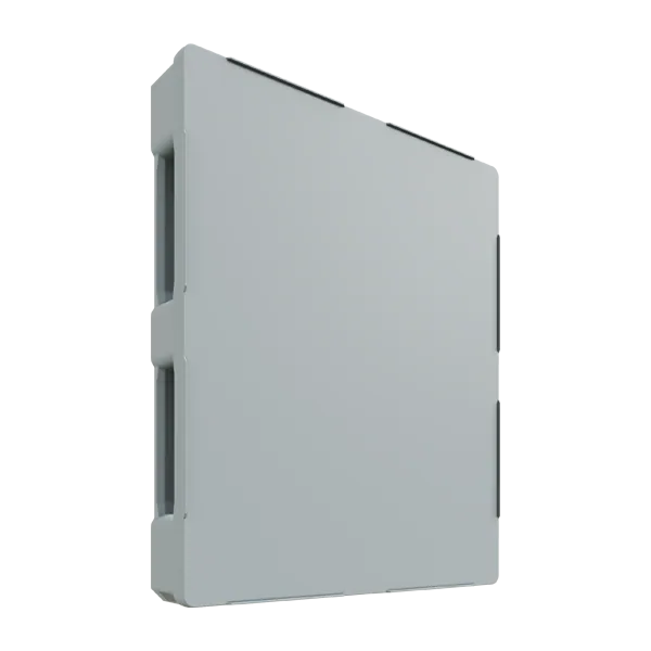 48×40 Food-Grade Pallet, Closed Deck, 3-Runner