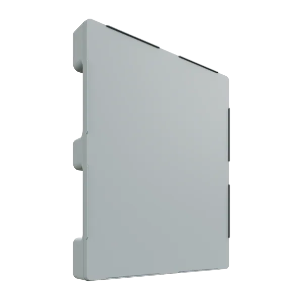 48×40 Food-Grade Pallet, Closed Deck, 9-Leg