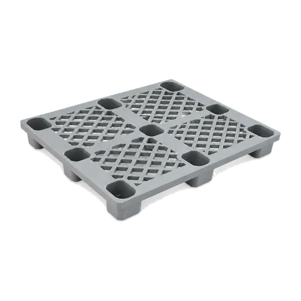 48×40 Nestable Pallet, Open Deck, 9-Leg