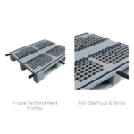 48×40 Industrial Plastic Pallet - (H-type) Profiles - Image 3