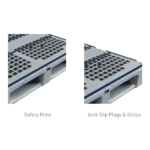 48×40 Industrial Plastic Pallet – 5 Runner - Image 4