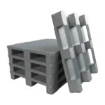 48×40 Hygienic Plastic Pallet – Closed Deck (3 Runners) - Image 4