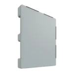 48×40 Hygienic Plastic Pallet – Closed Deck (9 Legs)